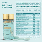 Back shot of Ingredients Daily Health and Immunity