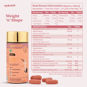 back ingredient shot of weight n shape
